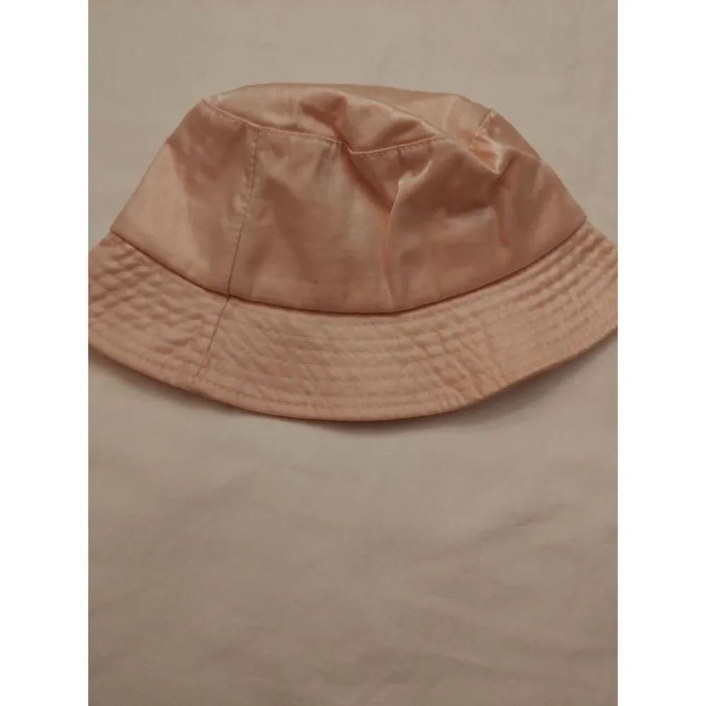 Girls Pink Frosted Bucket Hat.